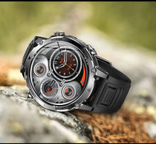 1400mAh Smart Watch for Men, Outdoor GPS Sports Watch with AMOLED Display, Bluetooth Calling, IP68 Waterproof & Flashlight