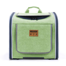 Pet Bicycle & Motorcycle Carrier Bag, Portable Cat & Small Dog Travel Backpack with Breathable Mesh