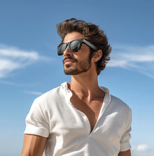 AI Smart Glasses with 800K HD Camera, Video Recording, Translation, Bluetooth Calling & Photochromic Lenses