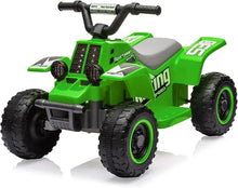 6V Kids Electric ATV Ride-On Toy, 4-Wheel Quad with LED Headlights, Music, Forward & Reverse