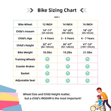 JOYSTAR Macaroon Kids Bike with Training Wheels, Front Basket & Colorful Design, 12–18 Inch Bicycle for Toddlers