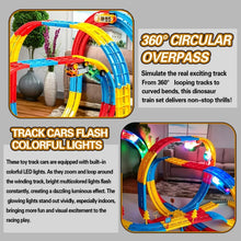 156PCS DIY Flexible Track Blocks Toy, Kids Building Track Set with Cars, Creative Construction & Educational Toy Gift