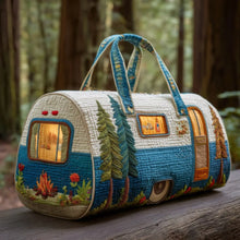 Quilted Cat Duffel Bag, Large Travel & Gym Bag with Adjustable Strap, Colorful 3D Design, Lightweight Sports Tote