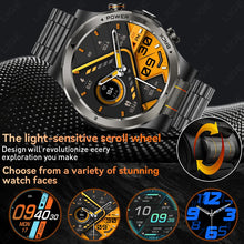 LIGE Military Smart Watch, 1000mAh Ultra-Long Battery, 1.43" AMOLED Display, 5ATM Waterproof, Bluetooth Calling, Sports Watch with Flashlight