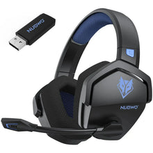 NUBWO G06 Wireless Gaming Headset, 2.4GHz & Bluetooth 5.3, Stereo Sound, Detachable Mic for PS5, PS4, PC & Switch