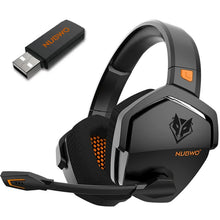 NUBWO G06 Wireless Gaming Headset, 2.4GHz & Bluetooth 5.3, Stereo Sound, Detachable Mic for PS5, PS4, PC & Switch