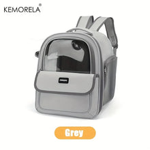 KEMORELA Pet Backpack for Cats & Small Dogs, Transparent Breathable Carrier Bag with Side Curtain Design