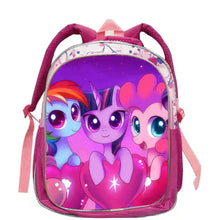 Cute Rainbow Girls Backpack, Kids School Bag with Double Shoulder Straps, Lightweight Backpack for Kindergarten & Travel