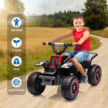 6V Kids Electric ATV Ride-On Toy, 4-Wheel Quad with LED Headlights, Music, Forward & Reverse