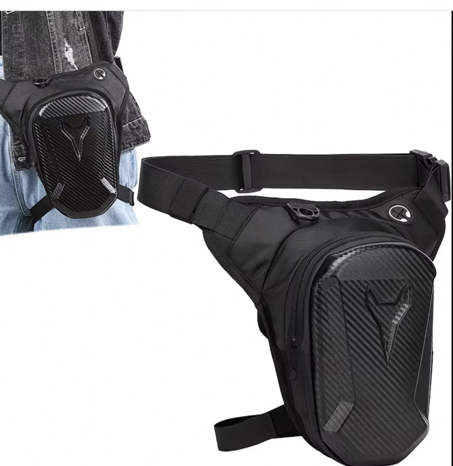 Motorcycle Leg Bag, Waterproof Rider Waist Pack, Crossbody Thigh Bag for Motorcyclists, Bikers & Outdoor Travel