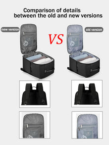 Ryanair Cabin Backpack 40x20x25cm, Expandable Travel Bag, EasyJet 45x36x20cm Hand Luggage Backpack for Travel