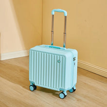 18-Inch Carry-On Suitcase, Lightweight Travel Luggage with Quiet Spinner Wheels, Secure Password Lock & Telescopic Handle