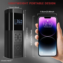 Cordless Portable Tire Inflator with Digital Pressure Gauge – Mini Air Compressor for Cars, Bikes & More