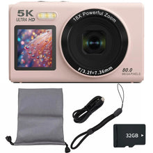 OurLife Digital Camera, 5K 80MP Vlog Camera with 18X Digital Zoom, Dual IPS Screen & WiFi
