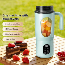 Portable USB Rechargeable Blender, Mini Juicer & Smoothie Maker with Dual-Lid Design, Travel Blender for Shakes & Fresh Juice