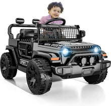 12V Kids Ride-On Car, Electric Toy Car with Parent Remote Control, Spring Suspension, LED Lights & Music
