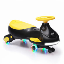 12V Electric Wiggle Car for Kids, 2-in-1 Ride-On Swing Car with Pedal, Flashing Wheels, Music & Anti-Rollover Design