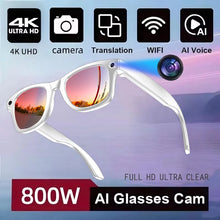 AI Smart Glasses with 800K HD Camera, Video Recording, Translation, Bluetooth Calling & Photochromic Lenses