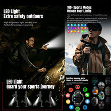 1400mAh Outdoor GPS Smart Watch, 1.7" AMOLED Display, Bluetooth Calling, IP68 Waterproof, 100+ Sports Modes & LED Flashlight
