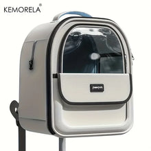 KEMORELA Pet Backpack for Cats & Small Dogs, Transparent Breathable Carrier Bag with Side Curtain Design