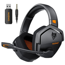NUBWO G06 Wireless Gaming Headset, 2.4GHz & Bluetooth 5.3, Stereo Sound, Detachable Mic for PS5, PS4, PC & Switch