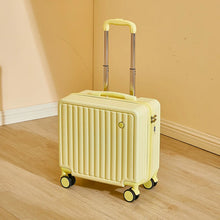 18-Inch Carry-On Suitcase, Lightweight Travel Luggage with Quiet Spinner Wheels, Secure Password Lock & Telescopic Handle