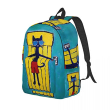 Pete the Cat Backpack, Cartoon School Backpack for Kids, Lightweight Daypack for School, Travel & Everyday Use