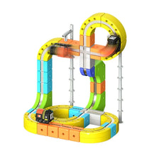 Magnetic 3D Building Track Set with Electric Cars – DIY Construction Toy for Kids