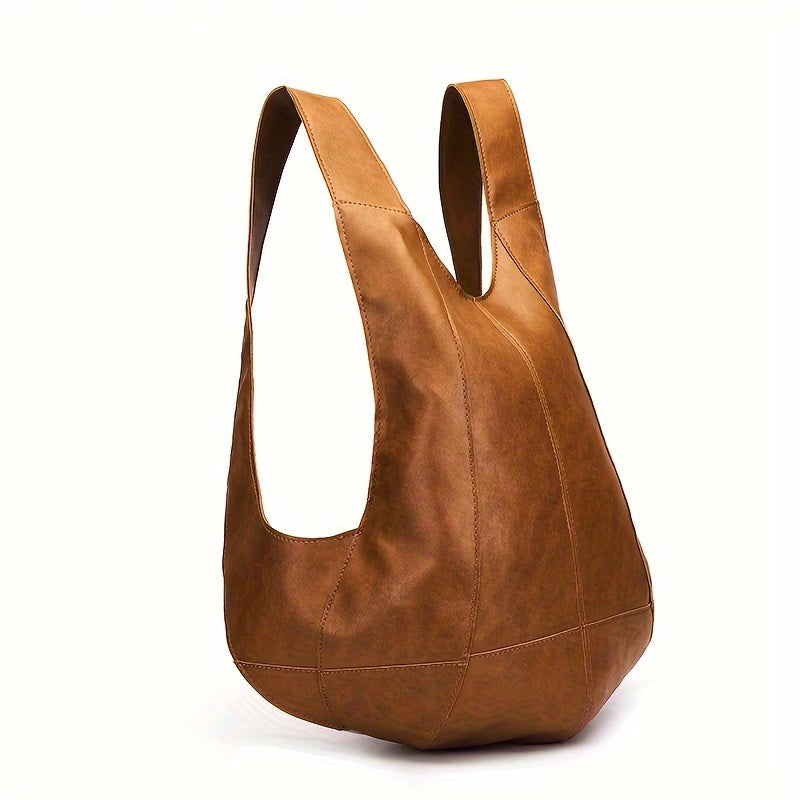 Handmade Genuine Leather Belt Pouch – Vintage Brown Leather Waist Bag with Metal Buckle, Retro Utility Pouch for Men & Women MH013