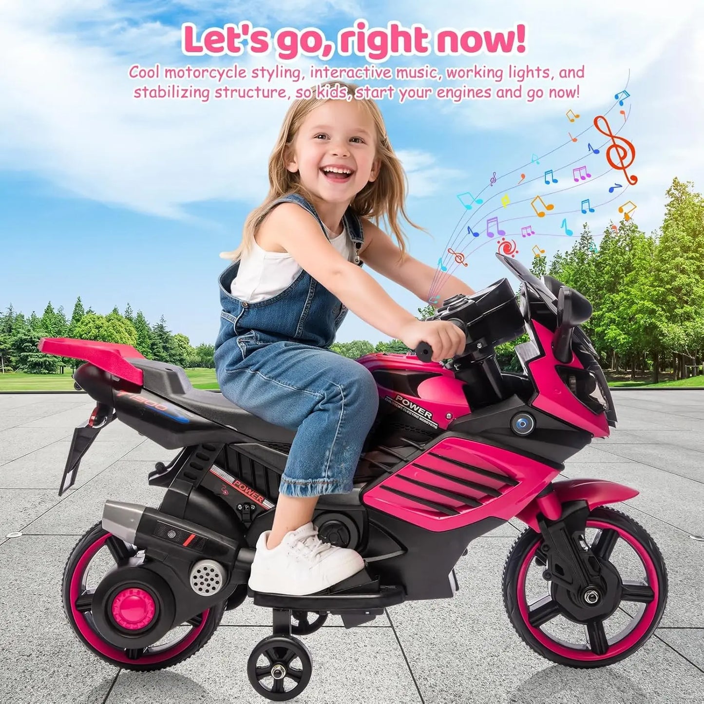 6V Kids Electric Ride-On Motorcycle