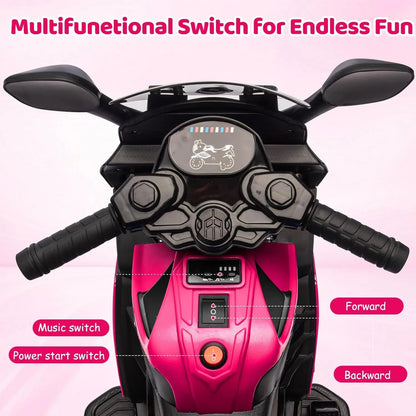 6V Kids Electric Ride-On Motorcycle